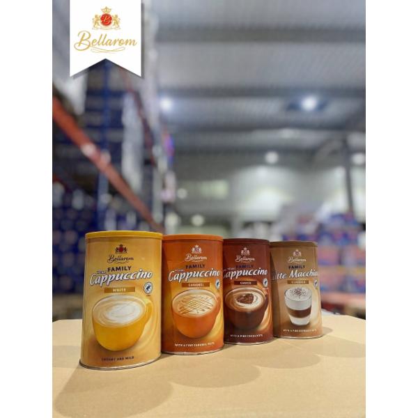 Bellarom Exclusive 200 g, Bellarom Royal 200 g, Bellarom White/Caramel/Choco/Classico (Mix) 500 g, Bellarom MIX Espresso & Italian Blend 454 g, Bellarom MIX Dark & Rich, Intense & Strong 227 g, Bellarom Colombian 454 g
