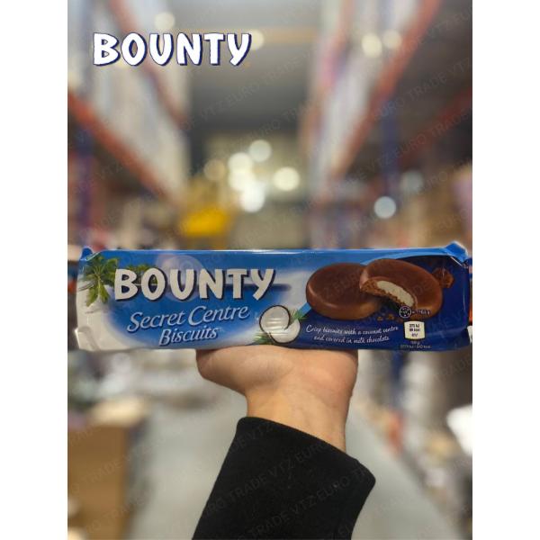 Bounty Spread 200 g, Bounty Milk Spread 350 g, Bounty Secret Centre Biscuits 132 g, Bounty Shake 350 ml, Bounty Soft Cookies 180 g, Bounty Coconut Hot Chocolate 140 g, Bounty Minis (10.08.2025) 227 g