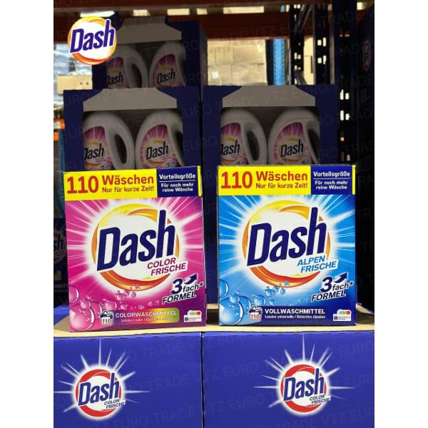 Dash Color Frische, 18 WA 1,17 kg, Dash Alpen Frische (Універсал)  100 WA 6 kg, Dash Color Frische (Колор)  100 WA 6 kg, Dash Alpen Frische Universal, 100 WA 5 L, Dash Aktive Frische Universal, 20 WA 1,1 L, Dash Color Frische, 20 WA 1,1 L, Dash Color Frische, 40 WA 2,2 L, Dash Color Frische, 100 WA 5 L, Dash Alpen Frische, 18 WA 1,17 kg, Dash Color Frische, 40 WA 2,6 kg, Dash Color Frische 3 in 1, 60 WA 1,494 kg, Dash Alpen Frische 3 in 1, 60 WA 1,494 kg, Dash Alpen Frische, 40 WA 2,6 kg, Dash Alpen Frische 3 in 1, 20 WA 530 g, Dash Alpen Frische, 40 WA 2,2 L, Dash Color Frische 3 in 1, 20 WA 530 g, Dash ColorWaschmittel 2 in 1, 50 WA 2,25 L, Dash VollWaschmittel 2 in 1, 50 WA 2,25 L, Dash ColorWaschmittel 2 in 1, 80 WA 3,6 L, Dash VollWaschmittel 2 in 1, 80 WA 3,6 L, Dash Color 2 in 1, 80 WA 4,8 kg, Dash Vollwaschmittel 2 in 1, 80 WA 4,8 kg, Dash Color Frische 3 in 1, 60 WA 1,59 kg, Dash Alpen Frische 3 in 1, 60 WA 1,59 kg, Dash Alpen Frische 3 in 1, 18 WA 448,2 g, Dash Color Frische 3 in 1, 12 WA 318g, Dash Color Frische, 110 WA 5,5 kg, Dash Alpen Frische, 110 WA 5,5 kg, Dash Color Frishe, 110 WA 4,95 L, Dash Alpen Frische, 110 WA 4,95 L, Dash Color Frische 3 in 1, 18 WA 448,2 g, Dash Color 2 in 1, 50 WA 3 kg, Dash Vollwaschmittel 2 in 1, 50 WA 3 kg, Dash Alpen Frische, 20 WA 1,1 L, Dash Color Frische 3 in 1, 120 WA 2,988 kg, Dash Alpen Frische 3 in 1, 120 WA 2,988 kg, Dash Alpen Frische, 100 WA 5 kg, Dash Colorwashmittel, 100 WA 5 kg, Dash Alpen Frische Universal, 100 WA 4,5 L, Dash ColorWaschmittel, 50 WA 2,25 L, Dash VollWaschmittel, 50 WA 2,25 L, Dash Alpen Frische, 50 WA 2,5 kg, Dash ColorWaschmitte, 50 WA 2,5 kg, Dash Color Frische, 100 WA 4,5 L