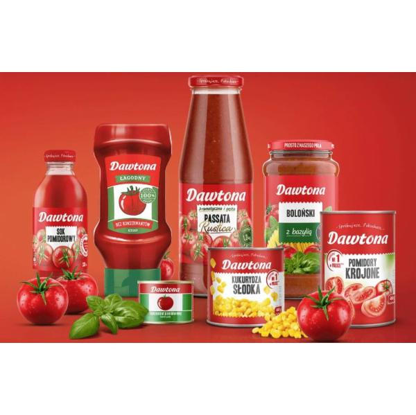 Dawtona Koncentrat Pomidorowy (18.07.2026) 80 g, Dawtona 1000 Wysp (Тисяча островів) 900 ml, Dawtona Passata Rustica 690 g, Dawtona Koncentrat Pomidorowy 1000 g, Dawtona Mango Jablko (Манго Яблоко) 100 g, Dawtona Marakuja, Brzoskwina, Jablko, Banan 100 g, Dawtona Koncentrat Pomidorowy 550 g, Dawtona Malina, Jagoda, Jablko, Banan 100 g, Dawtona Koncentrat Pomidorowy (04.04.2026) 190 g, Dawtona Truskawka, Jablko, Banan 100 g, Dawtona Przecier Pomidorowy 500 g, Dawtona Cukunia, Kiwi, Szpinak, Jablko, Banan 100 g, Dawtona Pomidorowy (Томатний) скло 300 ml, Dawtona Dynia, Jablko, Banan 100 g, Dawtona Pomidorowy (Томатний) 1 L, Dawtona Marchew, Mango, Jablko 100 g, Dawtona Do Pizzy z Ziolami (Для піцци з зеленню) (26.09.2025) 400 g, Dawtona Pomidory Cale (Цілі) (16.09.2026) 400 g, Dawtona Pomidory Krojone (Різані) 400 g, Dawtona Pomidorowy ze Smietana (Томатний з сметаною) 520 g, Dawtona Pomidorowy z Jalapeno (Томатний з халапеньо гострий) 520 g, Dawtona Meksykanski z Kukurydza i Fasola (Томатний мексиканський) 520 g, Dawtona Spaghetti Klasyzny (Томатний до спагетті класичний) 520 g, Dawtona Bez Dodatku Cukru (Без цукру) 450 g, Dawtona Lagodny (Лагідний) 450 g, Dawtona BBQ (Барбекю) 950 g, Dawtona Czarna (Чорна) 400 g, Dawtona Czerwona (Червона) 400 g, Dawtona Ziolowy (З травами) 450 g, Dawtona Slodka (Солодка) 400 g, Dawtona Luksusowe (Вищій сорт) 900 g, Dawtona Papryka Konserwowa (Паприка червона) 500 g, Dawtona Marchewka z Groszkiem i Kukurudzą 510 g, Dawtona Z Czarnej Porzeczki (З чорної смородини) 280 g, Dawtona Wisniowy (Вишневий) 280 g, Dawtona Brzoskwiniowy (Персиковий) 280 g, Dawtona Truskawkowy (Полуничний) 280 g