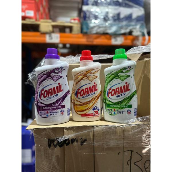 Formil Color, 50 WA 2,2 L, Formil Marsiglia, 24 WA 1,35 L, Formil Delicate Black, 41 WA 1,5 L, Formil Aktiv / Color, 28 WA 1 L, Formil Active/Colour, 27WA 1,485 L, Formil Micro-Repair Fur Baumwolle, 41 WA 1,5 L, Formil Colour Protector 24 шт., Formil Marsiglia 28 WA 1 L, Formil Voll-/Colorwaschmittel 27WA 1,485 L, Formil Morgenfrische / Sensetiv, 17 WA 1,5 L, Formil Desinfectant Du Linge, 17 WA 1,5 L, Formil Delicate Fine & Wool, 41 WA 1,5 L, Formil Aktiv, 80 WA 5,2 kg, Formil Farbfangtucher 44 шт., Formil Color/White, 40 WA 2,2 L, Formil Color / White Detergent, 44 WA 2,2 L