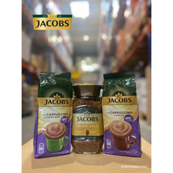 Jacobs Kröning 500 g, Jacobs Cappuccino 450 g, Jacobs Cappuccino Choco Nuss 500 g, Jacobs Cappuccino Choco 500 g, Jacobs Icepresso 250 ml, Jacobs Icepresso Latte 250 ml, Jacobs Kraftig 190 g, Jacobs Kronung Signature 500 g, Jacobs Cronat Gold 200 g, Jacobs Irish Coffee 450 g, Jacobs Caramel Latte 450 g, Jacobs Velvet Crema 100 g, Jacobs Cronat Gold 100 g