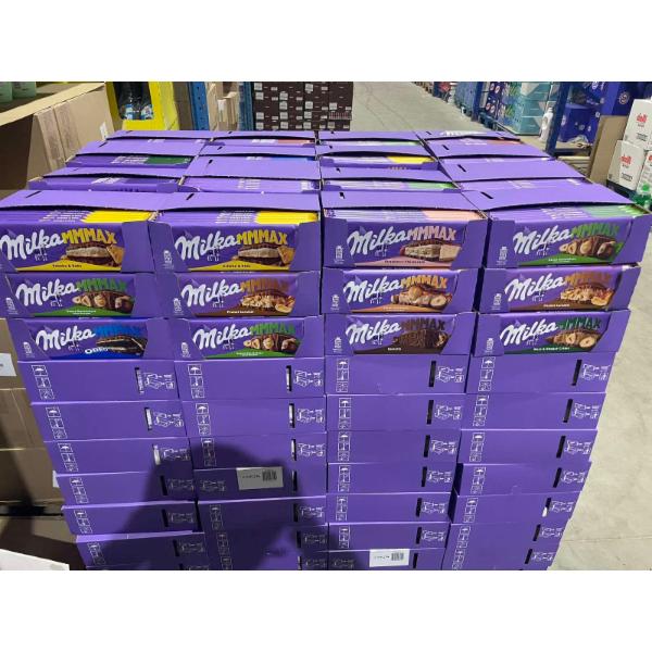 Milka Secret Box 14,4 g, Milka Alpenmilch 14 g, Milka Oreo 345 ml, Milka Peanut Caramel 276 g, Milka Oreo Brownie 345 ml, Milka Triple Caramelo 90 g, Milka Полуниця Чізкейк 300 g, Milka Арахіс-Карамель 276 g, Milka Печиво Орео 300 g, Milka Новорічний 90 g, Milka Сніговик 50 g, Milka Santa Darkmilk 100 g, Milka Santa Alpine Milk 90 g, Milka Oreo 86 g, Milka Santa Crunchy 95 g, Milka Santa Gingerbread 345 ml, Milka Mas Mixbag 224 g, Milka Alpine Milk 270 g, Milka Mas Mixbag 126 g, Milka Santa Biscoff 90 g, Milka Momente 214 g, Milka Oreo 284 g, Milka Oreo Sandwich 92 g, Milka Mas Mixbag 126 g, Milka Дисплей TAB MIX 250g 300 g, Milka Whole Hazelnuts 300 g, Milka Toffee Wholenut 300 g, Milka Oreo 300 g, Milka Шоколадні цукерки з ванільним смаком 330 g, Milka Шоколадні цукерки з молочним кремом 330 g, Milka LOFFEL EI Haselnusse 136 g, Milka LOFFEL EI Kakaocreme 136, Milka ШОКОЛАДНИЙ ЗАЄЦЬ WEISS 90 g, Milka ШОКОЛАДНИЙ ЗАЄЦЬ DARKMILK 100 g, Milka ЗАЄЦЬ COW spots 100 g, Milka Feine Eier ( Яйця 100g ) 900 g, Milka DarkMilk Mix Bunny-(56шт.) Eggs - (52шт.) 100 g, Milka Triolade 280 g, Milka Nussini 270 g, Milka Полуниця та Крем 90 g, Milka молочний 90 g, Milka Пористий 80 g, Milka Вишня та Крем 90 g, Milka Малина та Крем 90 g, Milka Арахіс-Карамель 90 g, Milka Choco Cookie 300 g, Milka 