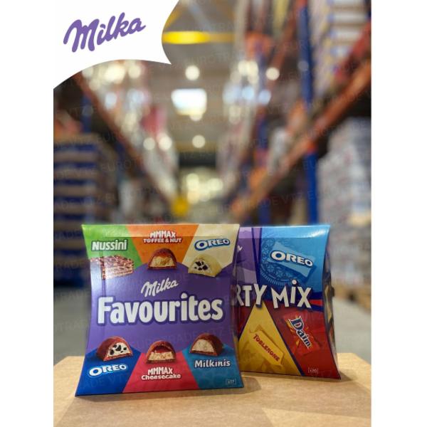 Milka Secret Box 14,4 g, Milka Alpenmilch 14 g, Milka Oreo 345 ml, Milka Peanut Caramel 276 g, Milka Oreo Brownie 345 ml, Milka Triple Caramelo 90 g, Milka Полуниця Чізкейк 300 g, Milka Арахіс-Карамель 276 g, Milka Печиво Орео 300 g, Milka Новорічний 90 g, Milka Сніговик 50 g, Milka Santa Darkmilk 100 g, Milka Santa Alpine Milk 90 g, Milka Oreo 86 g, Milka Santa Crunchy 95 g, Milka Santa Gingerbread 345 ml, Milka Mas Mixbag 224 g, Milka Alpine Milk 270 g, Milka Mas Mixbag 126 g, Milka Santa Biscoff 90 g, Milka Momente 214 g, Milka Oreo 284 g, Milka Oreo Sandwich 92 g, Milka Mas Mixbag 126 g, Milka Дисплей TAB MIX 250g 300 g, Milka Whole Hazelnuts 300 g, Milka Toffee Wholenut 300 g, Milka Oreo 300 g, Milka Шоколадні цукерки з ванільним смаком 330 g, Milka Шоколадні цукерки з молочним кремом 330 g, Milka LOFFEL EI Haselnusse 136 g, Milka LOFFEL EI Kakaocreme 136, Milka ШОКОЛАДНИЙ ЗАЄЦЬ WEISS 90 g, Milka ШОКОЛАДНИЙ ЗАЄЦЬ DARKMILK 100 g, Milka ЗАЄЦЬ COW spots 100 g, Milka Feine Eier ( Яйця 100g ) 900 g, Milka DarkMilk Mix Bunny-(56шт.) Eggs - (52шт.) 100 g, Milka Triolade 280 g, Milka Nussini 270 g, Milka Полуниця та Крем 90 g, Milka молочний 90 g, Milka Пористий 80 g, Milka Вишня та Крем 90 g, Milka Малина та Крем 90 g, Milka Арахіс-Карамель 90 g, Milka Choco Cookie 300 g, Milka 
